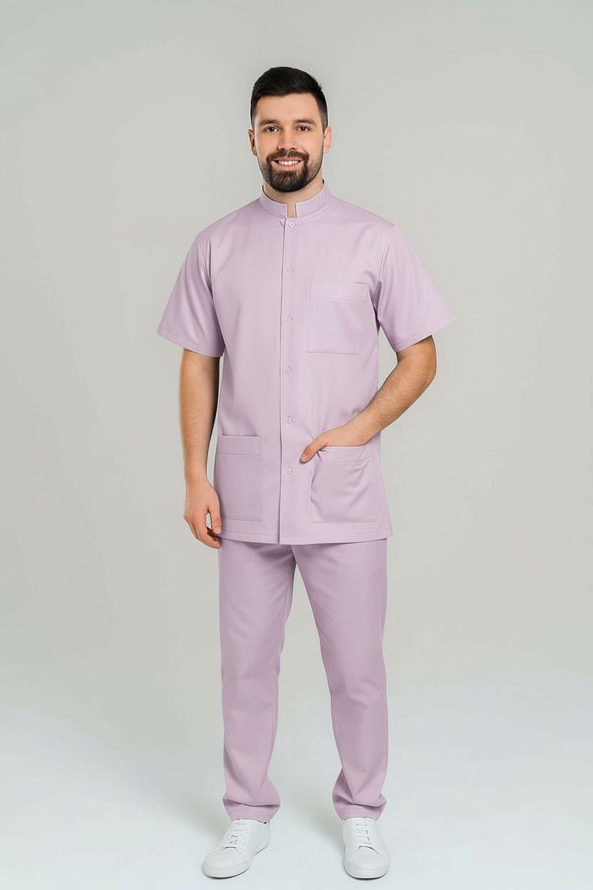 compleu-barbatesc-maneca-scurta-lila