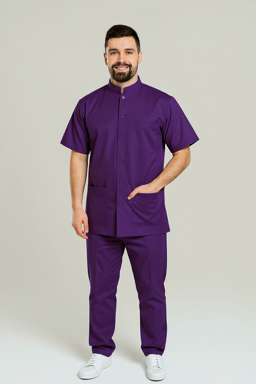 compleu-barbatesc-maneca-scurta-mov