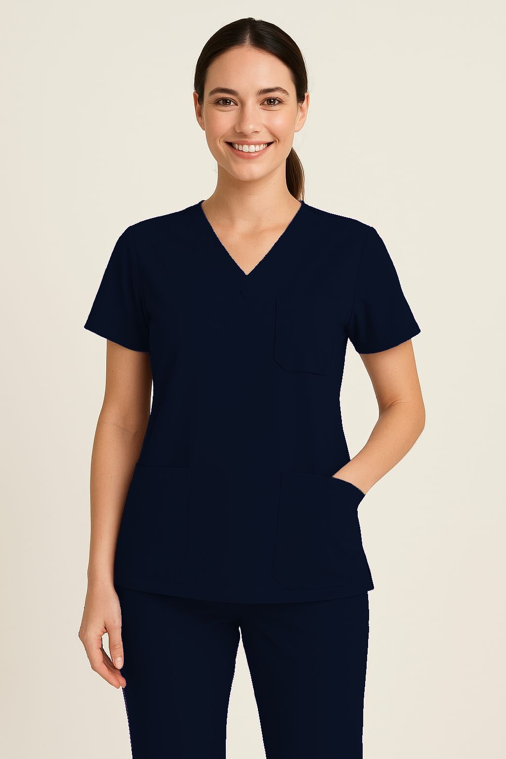 halat-anchior-dama-maneca-scurta-bleumarin