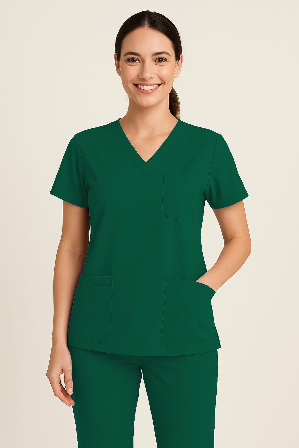 halat-anchior-dama-maneca-scurta-verde-inchis